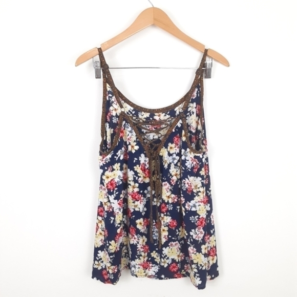 Torrid | Challis Lace Up Back Top - Picture 8 of 8